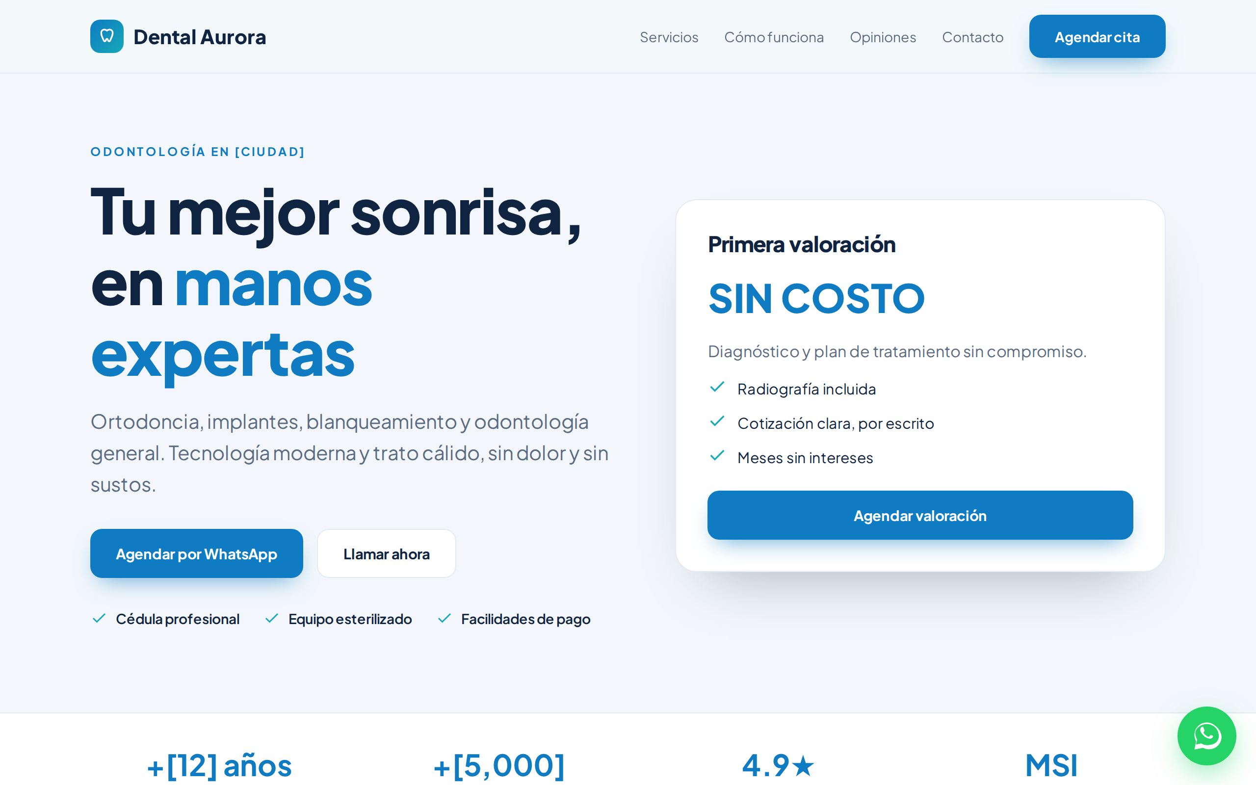 Vista previa de Clínica Dental Aurora